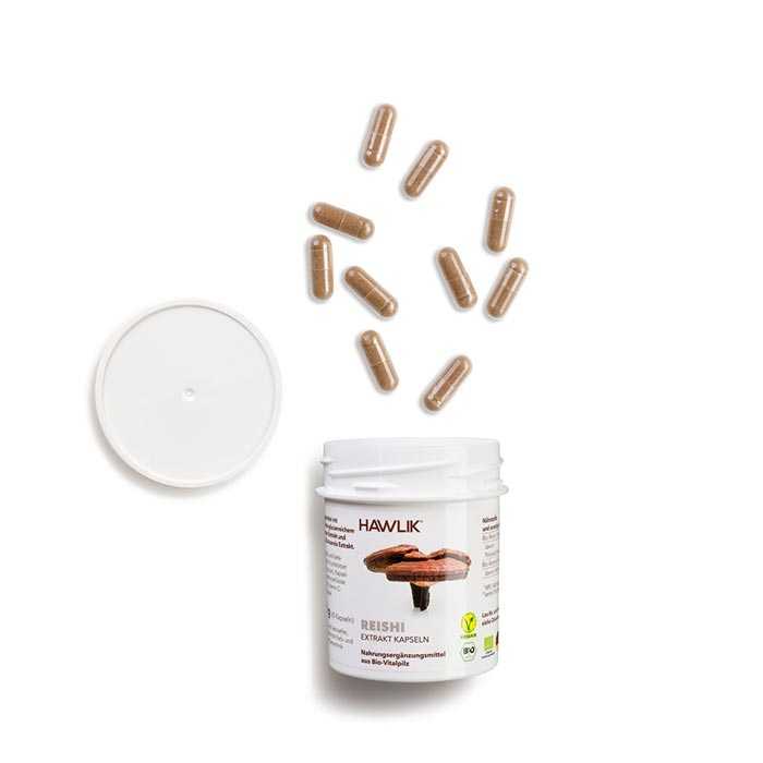 Vitalpilz Reishi - Die Kapseln sind 100% vegan und natürlich Vitalpilz Reishi - Die Kapseln sind 100% vegan und natürlich